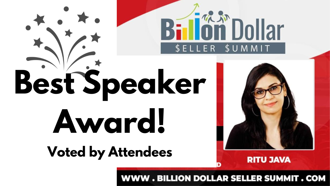 Billion Dollar Seller Summit Best Speaker - Ritu Java of PPC Ninja