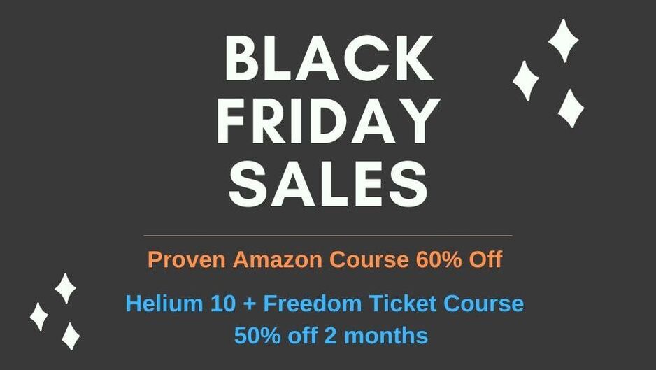 Black Friday Sale 2019-Helium 10-Proven Amazon Course